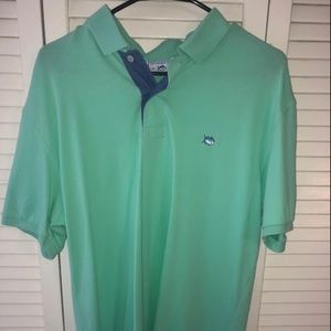 SOUTHERN TIDE SKIPJACK POLO AQUA Size medium